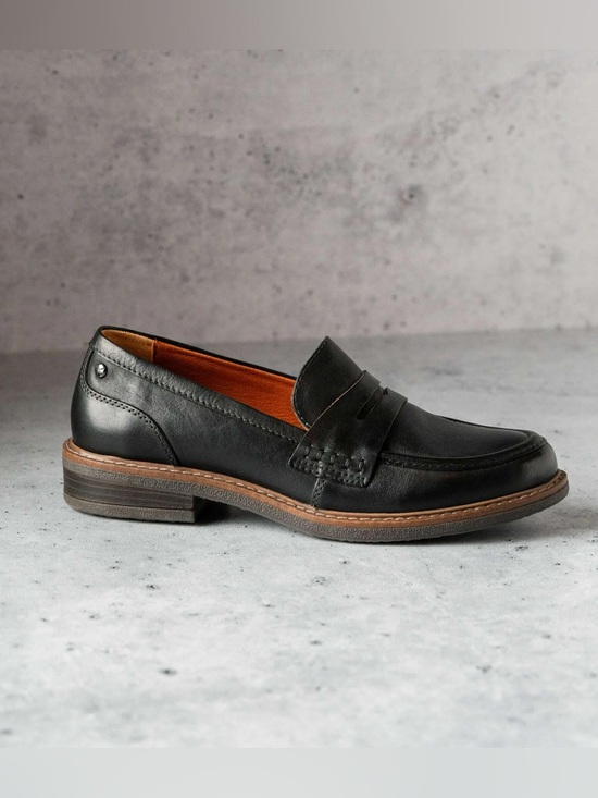 PIKOLINOS Shoes - Pikolinos Aldaya Black Leather Loafers Slip On Shoes Size 37